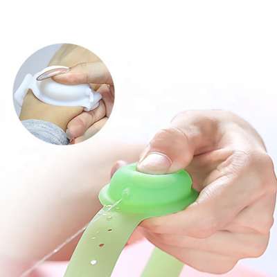 Silicone Hand Sanitizer Gel Holder Wrap Bracelet Wristband Hand Sanitizer Dispenser Bracelet