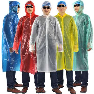 Cheap Light Weight Plastic Pvc Outdoor Reusable more colors Rain Coat