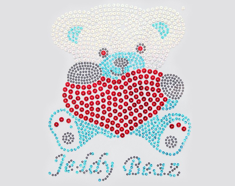 Factory Direct Applique Transfer Paper Rhinestone Applique Transfer Heat Transfer Rhinestone Appliques